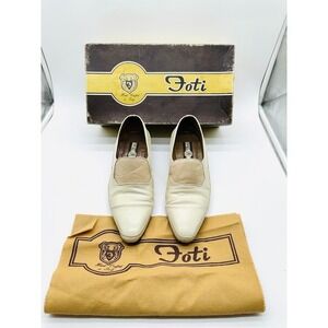 FOTI Handmade Italy Loafers Mens 7D Luxury Exotic Leather Slip On Rare